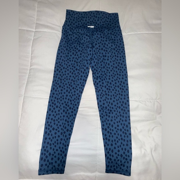aerie Blue Leopard Print High-Rise Leggings - Picture 2 of 3